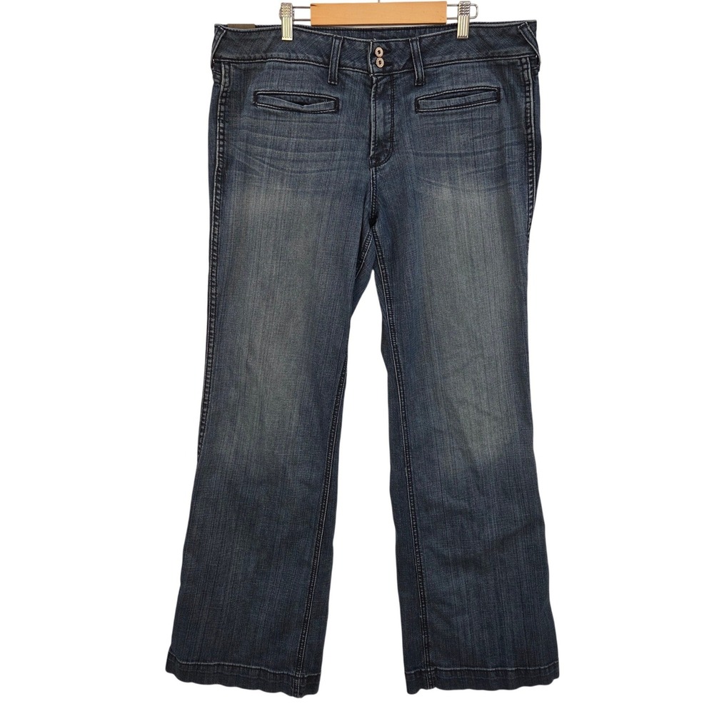 Ariat Bluebell Trouser Jeans Womens 34L Mid Rise Wide Leg Western Denim‎